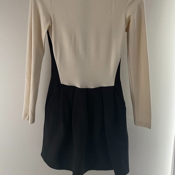 Wilfred Dress - Black and Cream - Picture 2 of 3